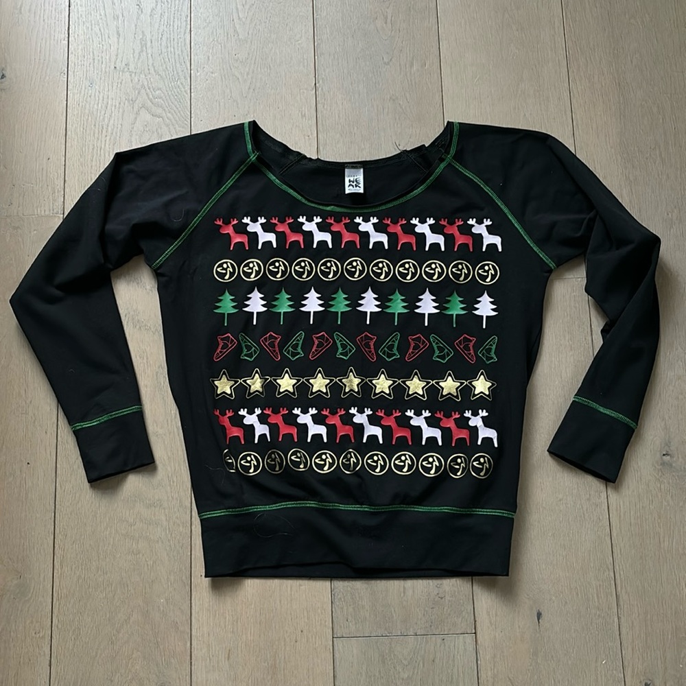 Zumba wear ugly Christmas sweater